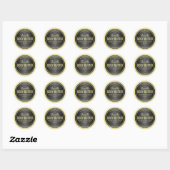 Pastel Gold Glitzer Body Butter Labels Runder Aufkleber (Blatt)