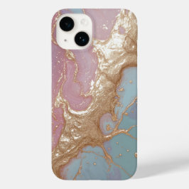 Pastel Gold Marble Case-Mate iPhone 14 Hülle