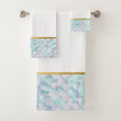 PASTEL GOLD MERMAID BADEZIMMER TOWEL SET (Insitu)