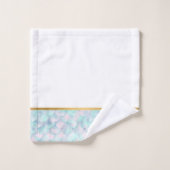 PASTEL GOLD MERMAID BADEZIMMER TOWEL SET (Waschlappen)