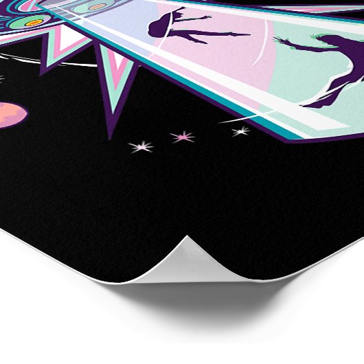 Pastel Goth Alien Entführung ästhetisches Raumschi Poster (Ecke)