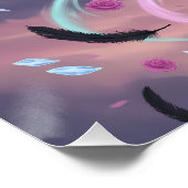 Pastel-Goth-Arcane-Zauberer mit Kristallstab Poster (Ecke)