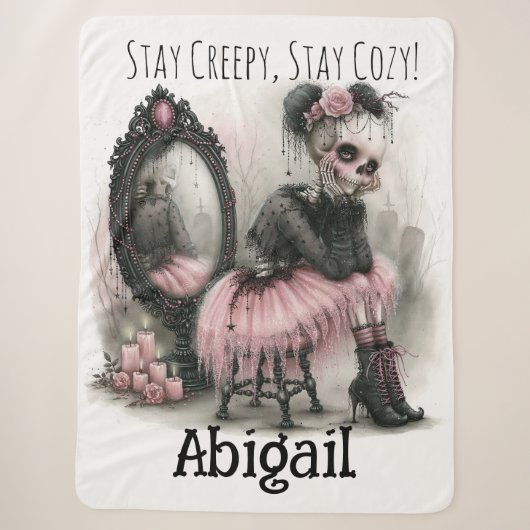 Pastel-Goth-Ästhetik Halloween  Sherpadecke (Vorderseite)