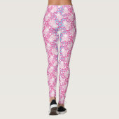 Pastel Goth Ästhetik Leopard Print Piratenflagge Leggings (Rückseite)