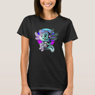 Pastel Goth Axolotl Video Gamer PC Videospiel T-Shirt