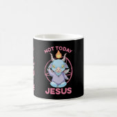 Pastel Goth Baby Baphomet nicht heute Jesus Anime Kaffeetasse (Mittel)
