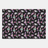 Pastel Goth Bat Lover Halloween Geschenkpapier Set (Vorderseite)