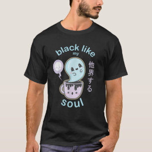 Pastel Goth Black Coffee Creepy Niedlich Kawaii Ge T-Shirt