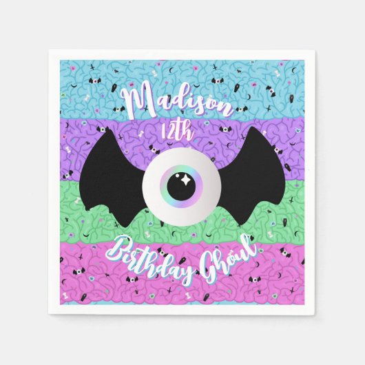 Pastel Goth Brains Serviette (Vorderseite)