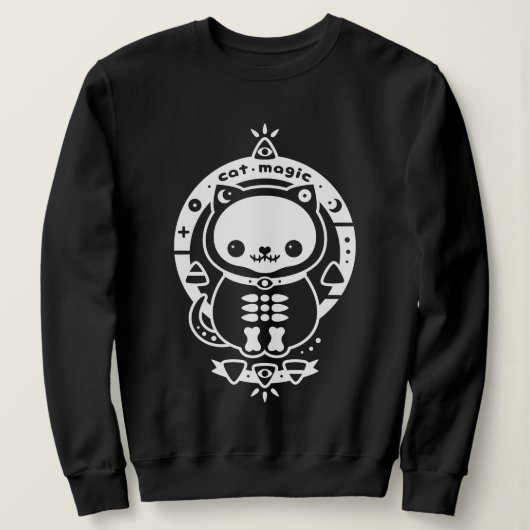 Pastel Goth Cat Magic Sweatshirt (Design vorne)