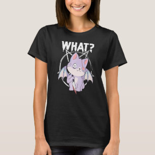 Pastel Goth Cat Pentagram Katze T-Shirt