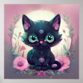 Pastel Goth Cat Poster (Vorne)