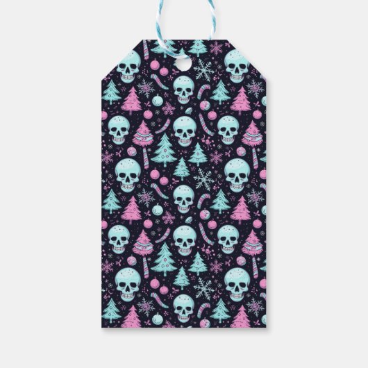 Pastel Goth Christmas Geschenkanhänger (Rückseite)