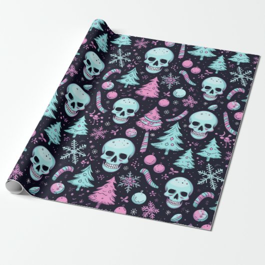 Pastel Goth Christmas Geschenkpapier (Ungerollt)