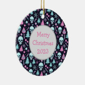 Pastel Goth Christmas Keramik Ornament (Rechts)