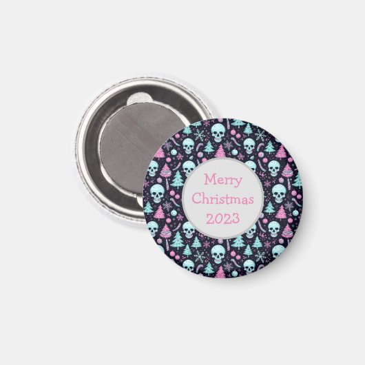 Pastel Goth Christmas Magnet (Vorderseite/Rückseite)
