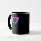 Pastel Goth Clothing, Skeleton Heart Hands Tasse (Vorderseite Links)