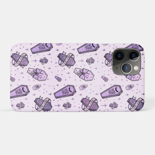 Pastel Goth Coffins Muster Case-Mate iPhone Hülle (Rückseite (Horizontal))