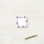 Pastel Goth Coffins Muster Post-it Klebezettel (Auf Schreibtisch)