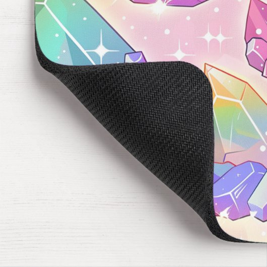 Pastel Goth Crystal Pattern Gems Kawaii Mousepad (Ecke)
