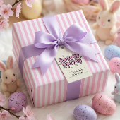 Pastel Goth Easter Pink Striped Alternative Geschenkpapier