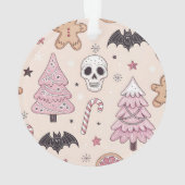 Pastel goth emo Christmas Ornament (Rückseite)