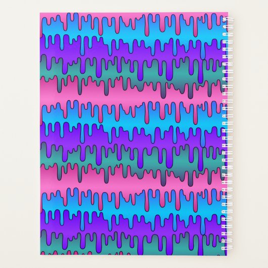 Pastel Goth Emo Scene-Drippy-Muster Planer (Rückseite)