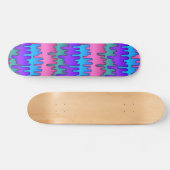 Pastel Goth Emo Scene-Drippy-Muster Skateboard (Horizontal)