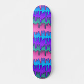 Pastel Goth Emo Scene-Drippy-Muster Skateboard (Vorne)