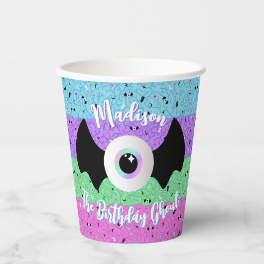 Pastel-Goth-Gehirne Pappbecher (Vorderseite)