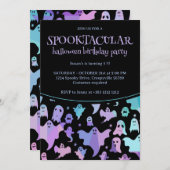 Pastel Goth Ghosts Halloween Party Einladung (Vorne/Hinten)