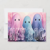 Pastel Goth Ghosts Halloween-Party Einladung (Vorderseite)