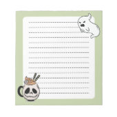 Pastel Goth Ghoul & Ghost Notizblock (Vorderseite)