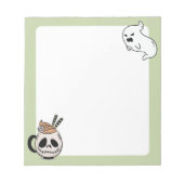 Pastel Goth Ghoul & Ghost Notizblock (Vorderseite)
