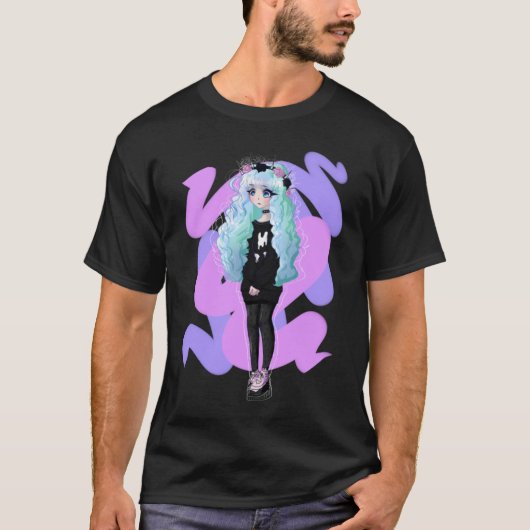 Pastel Goth Girl T-Shirt (Vorderseite)