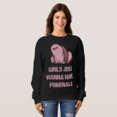 Pastel Goth Gothic Pink Grave  For Women Girls Sweatshirt (Vorne ganz)