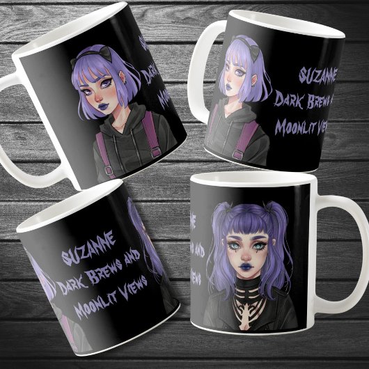 Pastel Goth Gothic whimsical Fantasy whimsygoth Kaffeetasse
