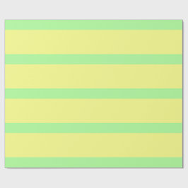 Pastel Goth Green und Yellow Pencil Streifen Geschenkpapier