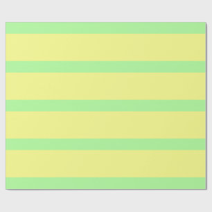 Pastel Goth Green und Yellow Pencil Streifen Geschenkpapier