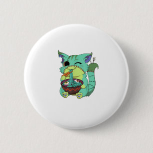Pastel-Goth-gruseliges-Anime-Ramen-Katze-Halloween Button
