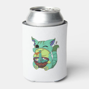 Pastel-Goth-gruseliges-Anime-Ramen-Katze-Halloween Dosenkühler