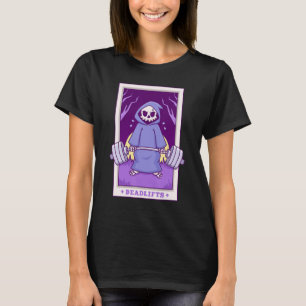Pastel Goth Gym Grim Sensenmann Making Deadlifts T-Shirt
