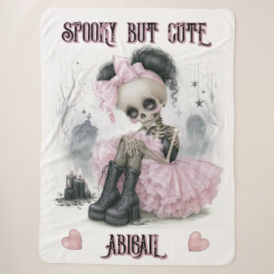 Pastel-Goth-Halloween-Decke Sherpadecke