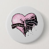 Pastel Goth Heart | emotional und emotional Button (Vorderseite)