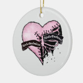 Pastel Goth Heart | emotional und emotional Keramik Ornament (Links)