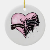 Pastel Goth Heart | emotional und emotional Keramik Ornament (Hinten)