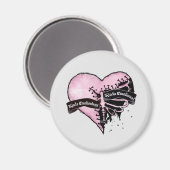 Pastel Goth Heart | emotional und emotional Magnet (Vorderseite/Rückseite)