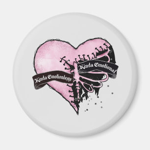 Pastel Goth Heart   emotional und emotional Magnet
