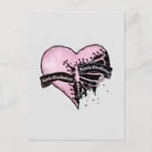 Pastel Goth Heart | emotional und emotional Postkarte (Vorderseite)