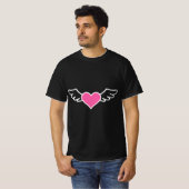 Pastel Goth Heart with Wings T-Shirt (Vorne ganz)